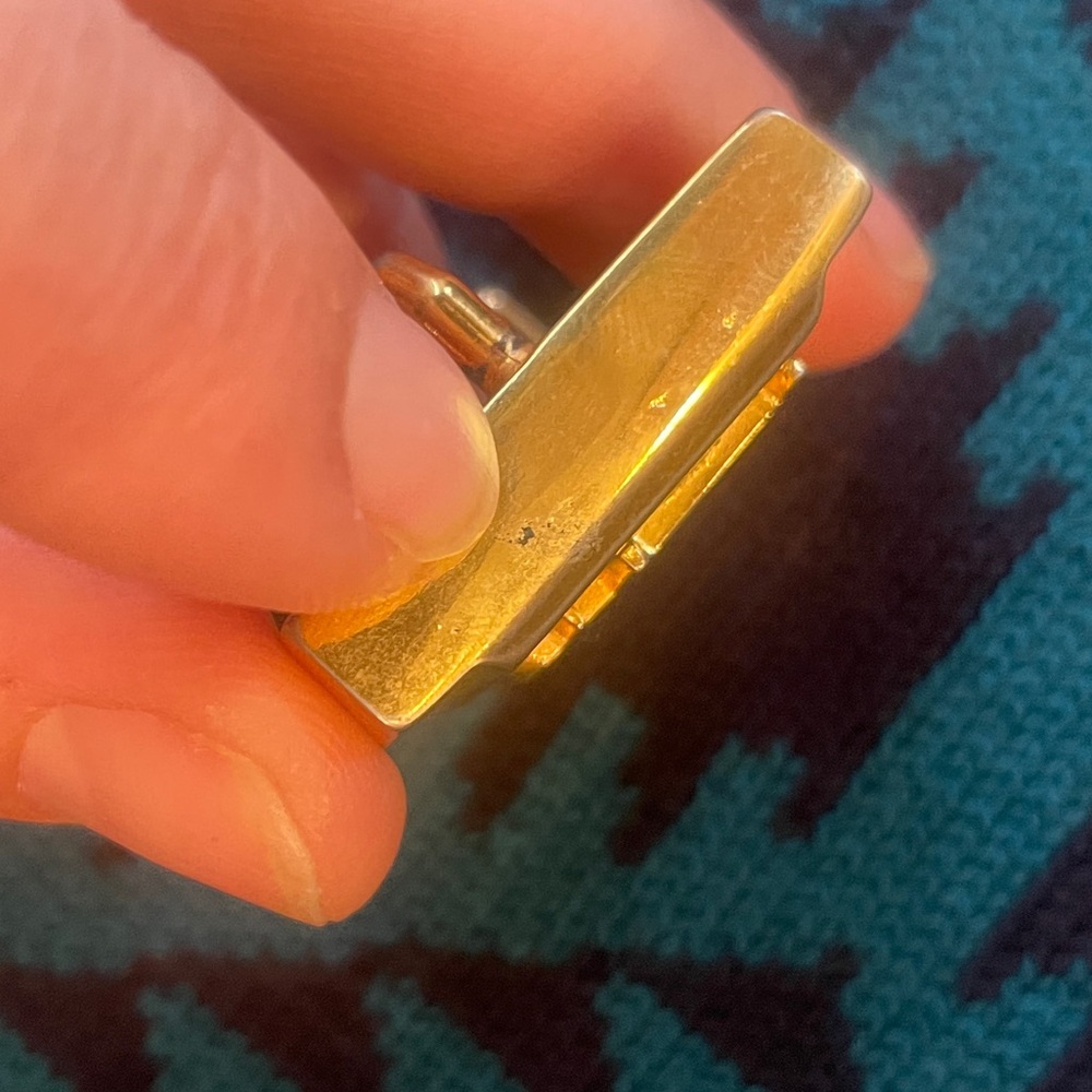 Dior Trotter 2-Tone Vintage Belt Clip - Picture 6 of 11